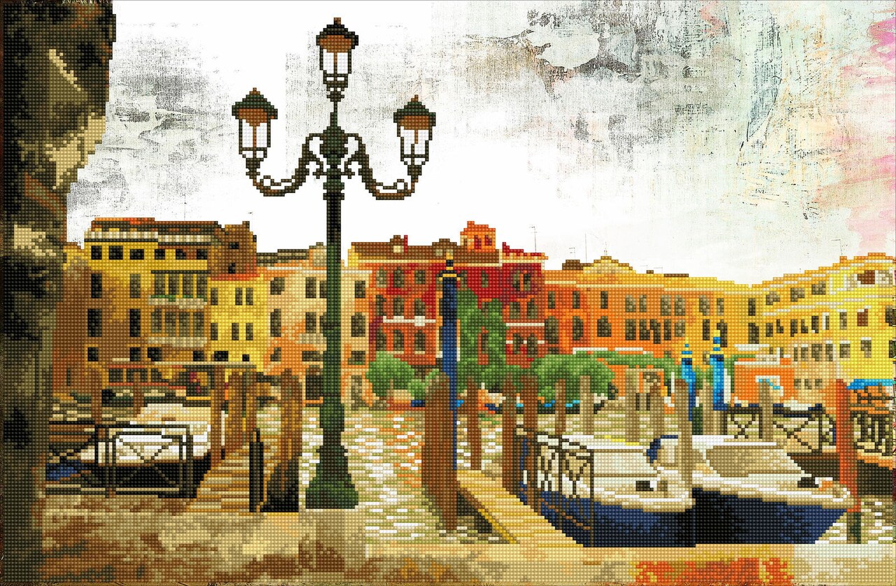 Diamond Dotz Kits - Waiting for Passengers, Partial Drill, Round Dotz, Diamond Painting Kits, Diamond Art Kits for Adults, Gem Art, Diamond Art, Diamond Dotz Kits, 18.5"x28.4"